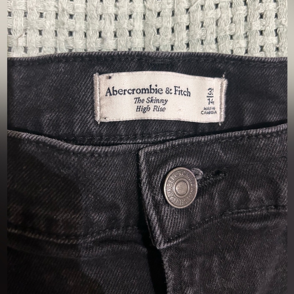 Abercrombie & Fitch Charcoal High Rise Jeans